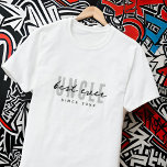 T-shirt Meilleur Oncle jamais moderne Élégante Fête des pè<br><div class="desc">Ce design simple et moderne est composé de la typographie de san serif.</div>
