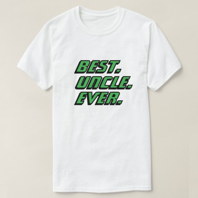 T-shirt Meilleur Oncle Jamais Vu Course Moderne (Design devant)