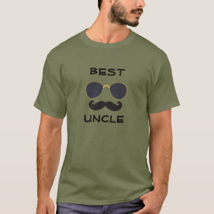 T-shirt Meilleur Oncle, Moustache Drôle, Homme