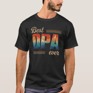 T-shirt Meilleur Opa Ever Hommes Retro Décor Vintage Grand