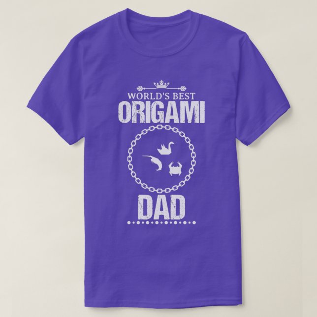 T-shirt Meilleur Origami Papa Drôle Design Pour Cadeau (Design devant)
