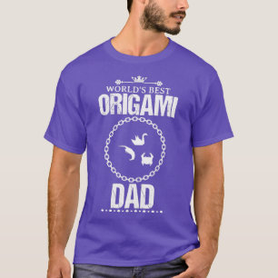 T-shirt Meilleur Origami Papa Drôle Design Pour Cadeau