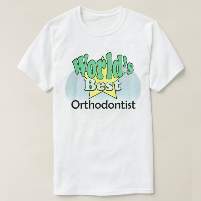 T-shirt Meilleur orthodontiste du monde (Design devant)