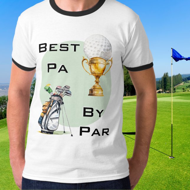 T-shirt Meilleur Pa Par Par Golfer Papa Golf Fête des père (A funny t-shirt with 'Best Pa By Par' caption, ideal for golf lovers on Father's Day)