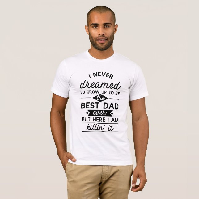 T-shirt Meilleur papa (Devant entier)