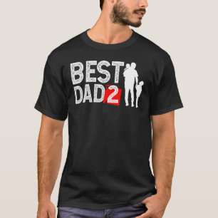 T-shirt Meilleur Papa 2 Ou Meilleur Papa De Deux Enfants 1