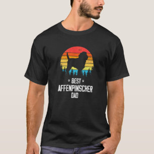 T-shirt Meilleur papa Affenpinscher pour chien