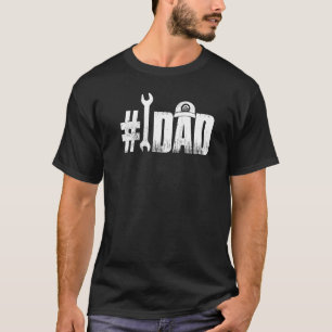 T-shirt Meilleur Papa Auto Mécanicien Papa Art Drôle Pour