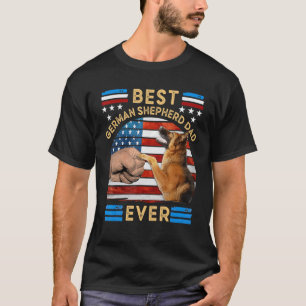 T-shirt Meilleur Papa Berger Allemand Chien De Tous Les Te