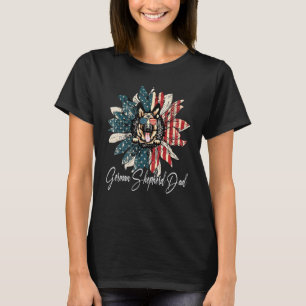 T-shirt Meilleur papa berger allemand vintage Usa américai