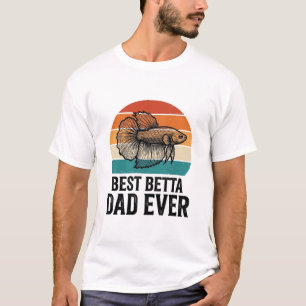 T-shirt Meilleur Papa Betta Ever Création de Poisson Vinta