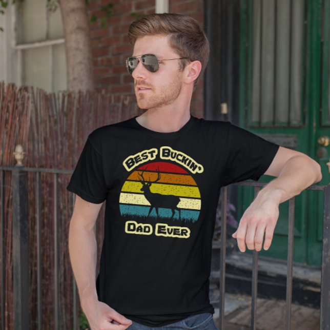 T-shirt Meilleur papa Buckin jamais Vintage (Créateur téléchargé)