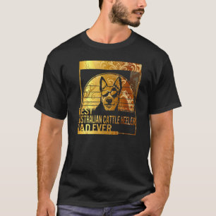 T-shirt Meilleur papa Cattle Heeler Australien de tous les