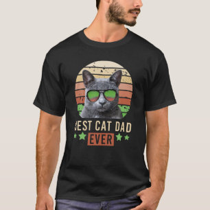 T-shirt Meilleur Papa Chat de Tous les Temps British Short