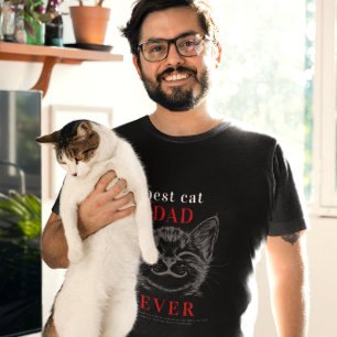 T-shirt Meilleur papa chat définition   Face de chat migno
