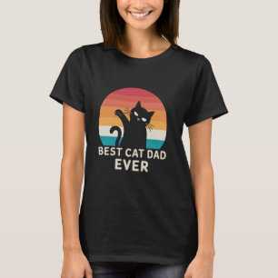 T-shirt Meilleur papa chat drôle amateur de chaton hommes