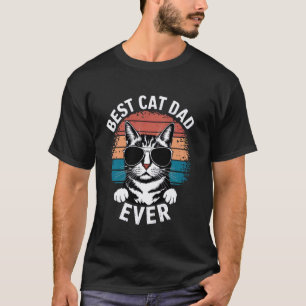 T-shirt Meilleur Papa Chat Drôle Amateur de Chatons Couche