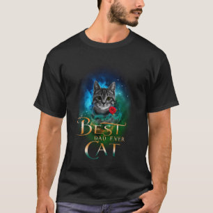 T-shirt Meilleur Papa Chat Drôle Chaton Chat Tabby pour Pa