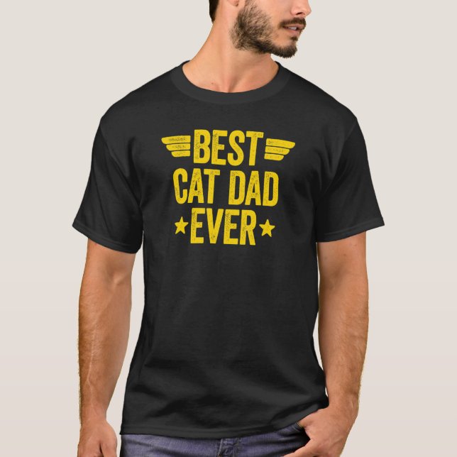 T-shirt Meilleur Papa Chat du Monde 5 (Devant)