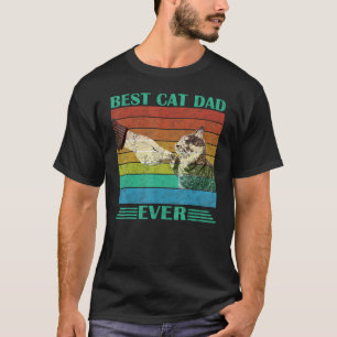 T-shirt Meilleur papa chat du monde Papa chat Fête des p