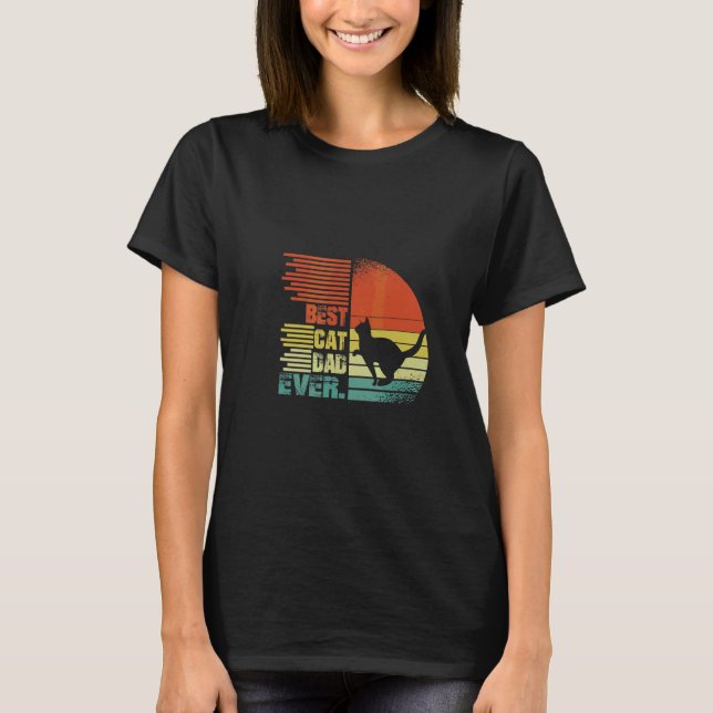T-shirt Meilleur Papa Chat du Monde  Papa Graphique  T-Shi (Devant)