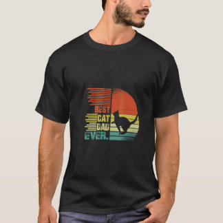 T-shirt Meilleur Papa Chat du Monde  Papa Graphique  T-Shi