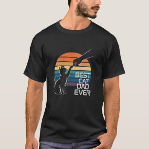 T-shirt Meilleur Papa Chat du Monde Poing Bump Drôle Papa