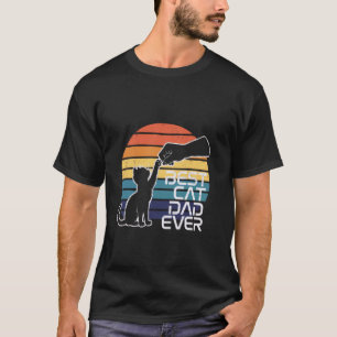 T-shirt Meilleur Papa Chat du Monde Poing contre Poing Pap