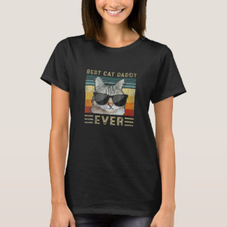 T-shirt Meilleur Papa Chat Ever Bump Fit Fête Des Pères P