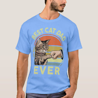 T-shirt Meilleur papa chat Everabby Papa chat Cadeau de la