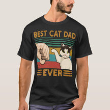 Meilleur Papa Chat Incroyable Drôle Vintage T-Shir