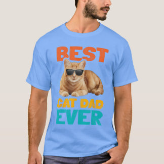 T-shirt Meilleur papa chat jamais drôle propriétaire de ch