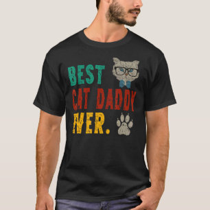 T-shirt Meilleur Papa Chat Papa Ever Bump Fi Fête Des Père
