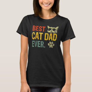 T-shirt Meilleur Papa Chat Vintage à Bump Chat