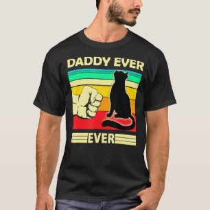 T-shirt Meilleur Papa Chats Vintage pour Hommes Bump Fit
