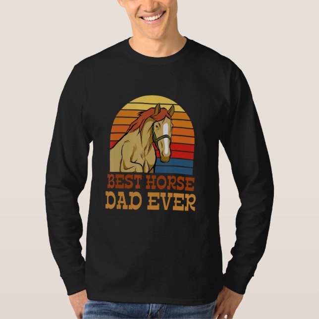 T-shirt Meilleur papa cheval de tous les temps Costumes de (Devant)
