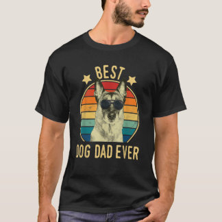 T-shirt Meilleur papa chien du monde Belgian Malinois Fête