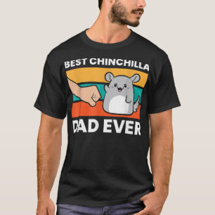 T-shirt Meilleur Papa Chinchilla Drôle de Chinchilla de Co