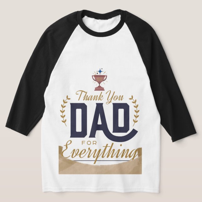 T-shirt Meilleur Papa – Conception Merci (Poser)