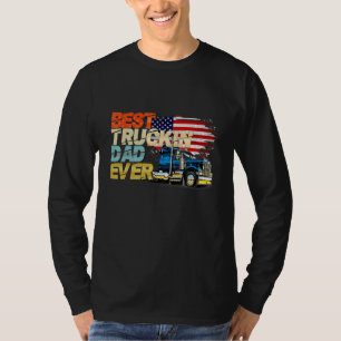 T-shirt Meilleur Papa Conducteur de Camion Ever Grand Cami