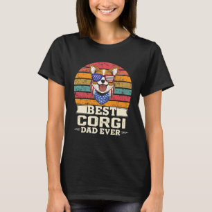 T-shirt Meilleur Papa Corgi pour Homme Papa Chien Propriét