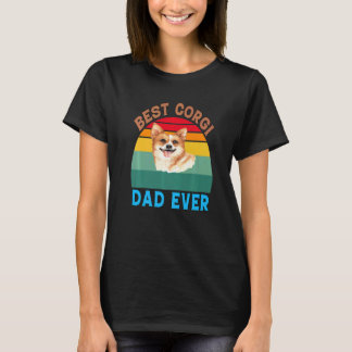 T-shirt Meilleur papa Corgi propriétaire de chien Pembroke