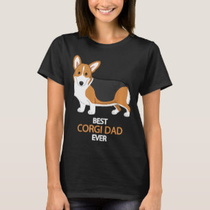 T-shirt Meilleur Papa Corgi Rouge Tricolore Pembroke Gallo