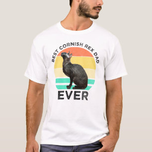 T-shirt Meilleur Papa Cornish Rex de tous les temps