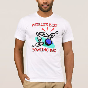 T-shirt Meilleur papa de bowling jamais