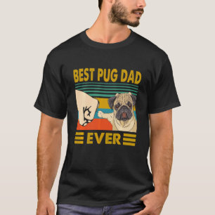T-shirt Meilleur Papa de Carlin de Tous les Temps J'Aime M