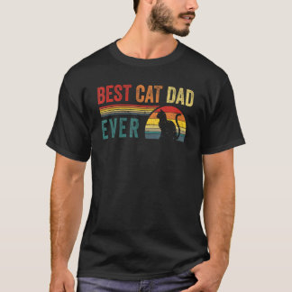 T-shirt Meilleur Papa de Chat Papa Daddy Amoureux des Chat