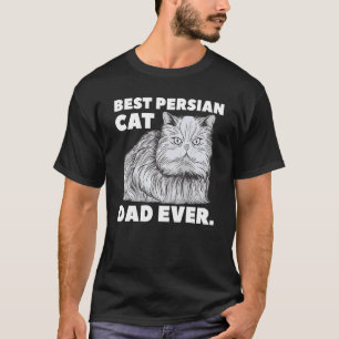 T-shirt Meilleur papa de chat persan de tous les temps