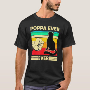 T-shirt Meilleur Papa de Chat Vintage pour Hommes Bump Fit