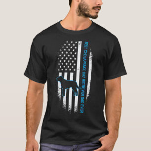 T-shirt Meilleur papa de Chesapeake Bay Retriever drôle de